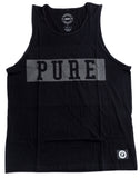 PURE BLOCK TANK TOP-BLACK