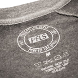 CREST FLEECE CREW NECK - GREY