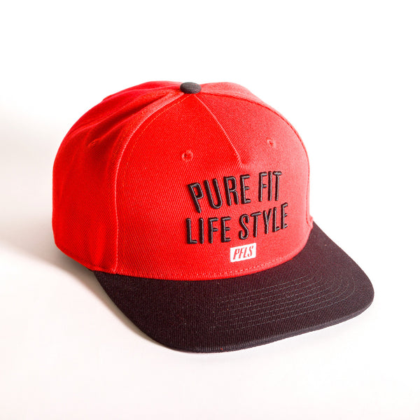 PFLS LIFESTYLE SNAPBACK - BLACK / RED