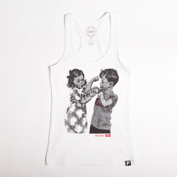 WOMEN'S SWOLEMATE TANK - WHITE
