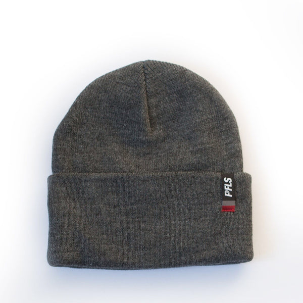 PFLS TALL BEANIE-CHARCOAL GREY