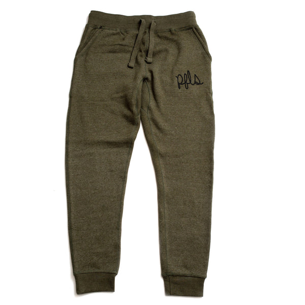 SCRIPT JOGGERS-OLIVE GREEN