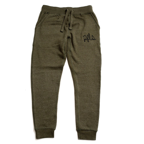 SCRIPT JOGGERS-OLIVE GREEN