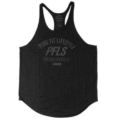 PFLS "DESIGN YOURSELF" STRINGER TANK TOP-BLACK (SOLD OUT)