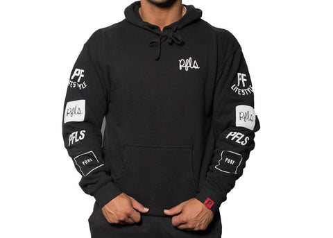 PFLS SCRIPT HOODIE-BLACK