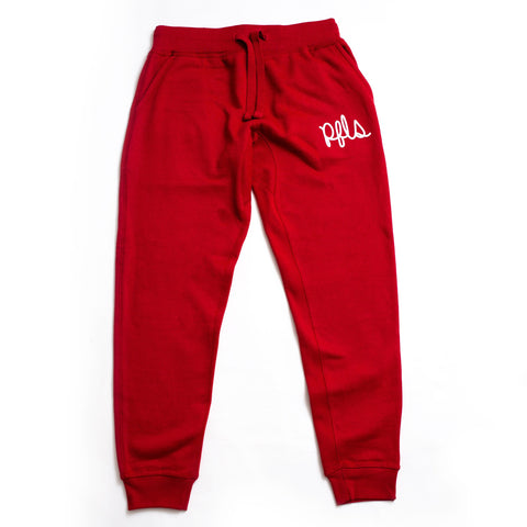 SCRIPT JOGGERS-FIRE RED