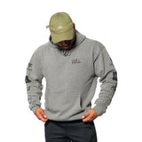 PFLS SCRIPT HOODIE-CHARCOAL GREY
