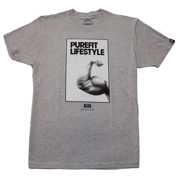FLEX TEE- HEATHER GREY