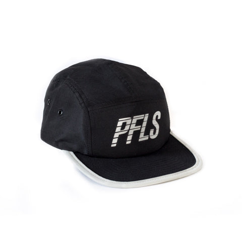QUICKSTER 5 PANEL STRAP BACK-BLACK/GREY