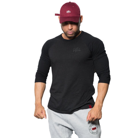PFLS SCRIPT RAGLAN-BLACK